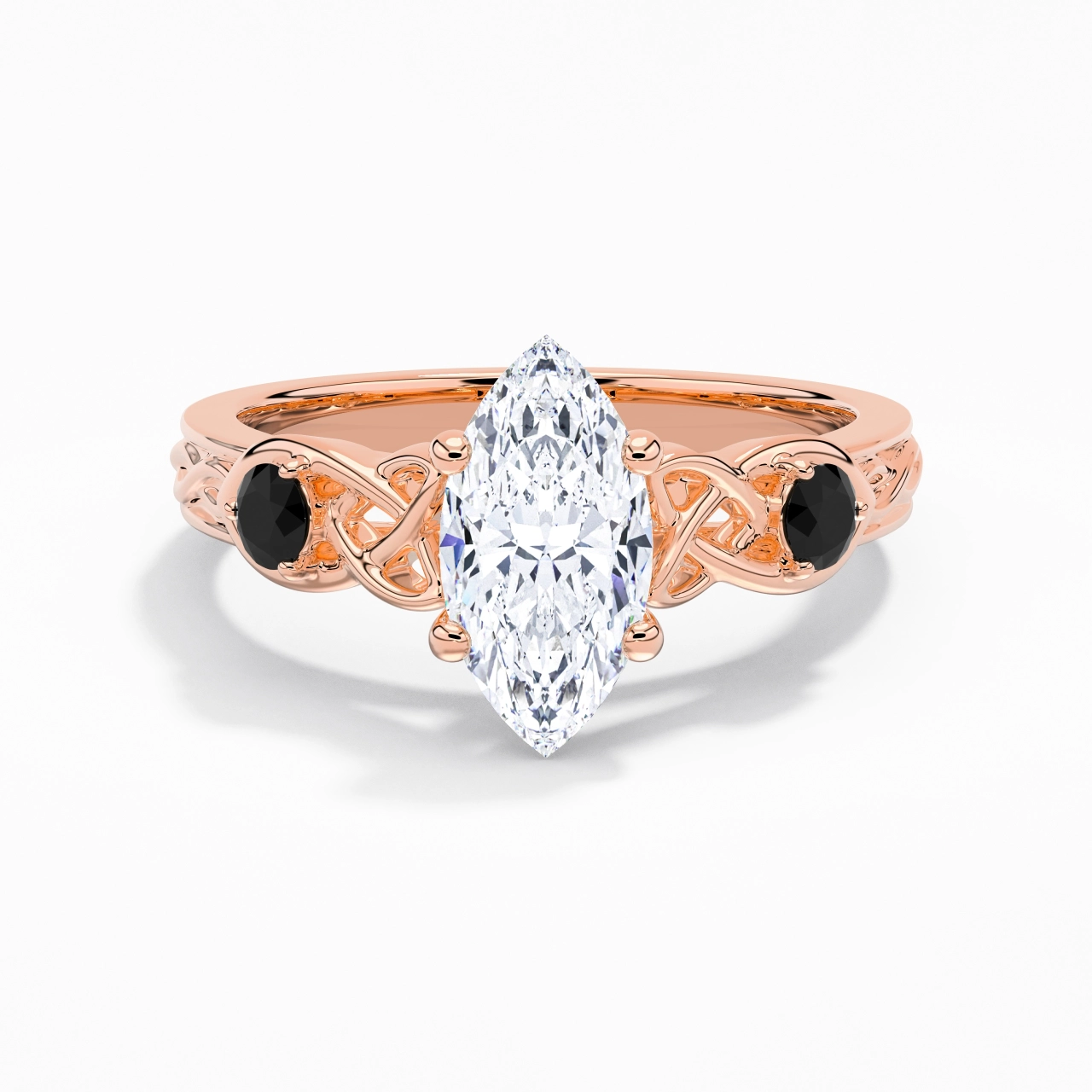 Vintage Unique Marquise 2.00ct Cubic Zirconia Engagement Ring