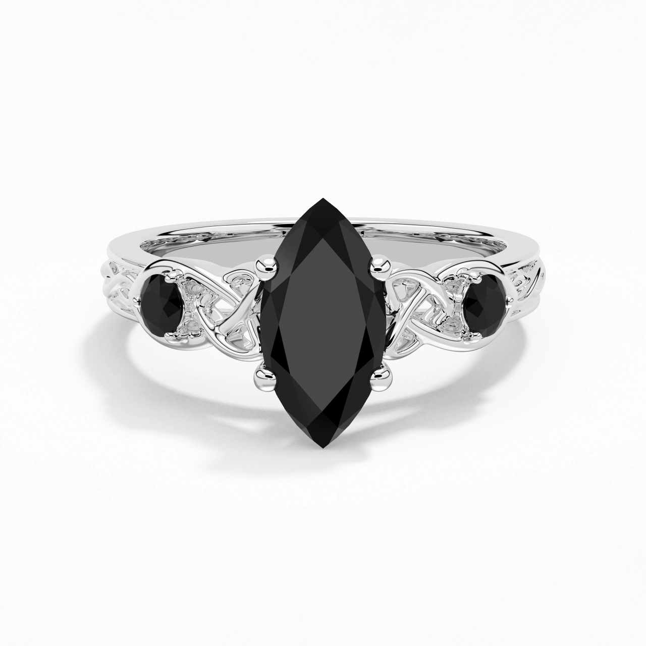 Vintage Unique Marquise 2.00ct Cubic Zirconia Engagement Ring