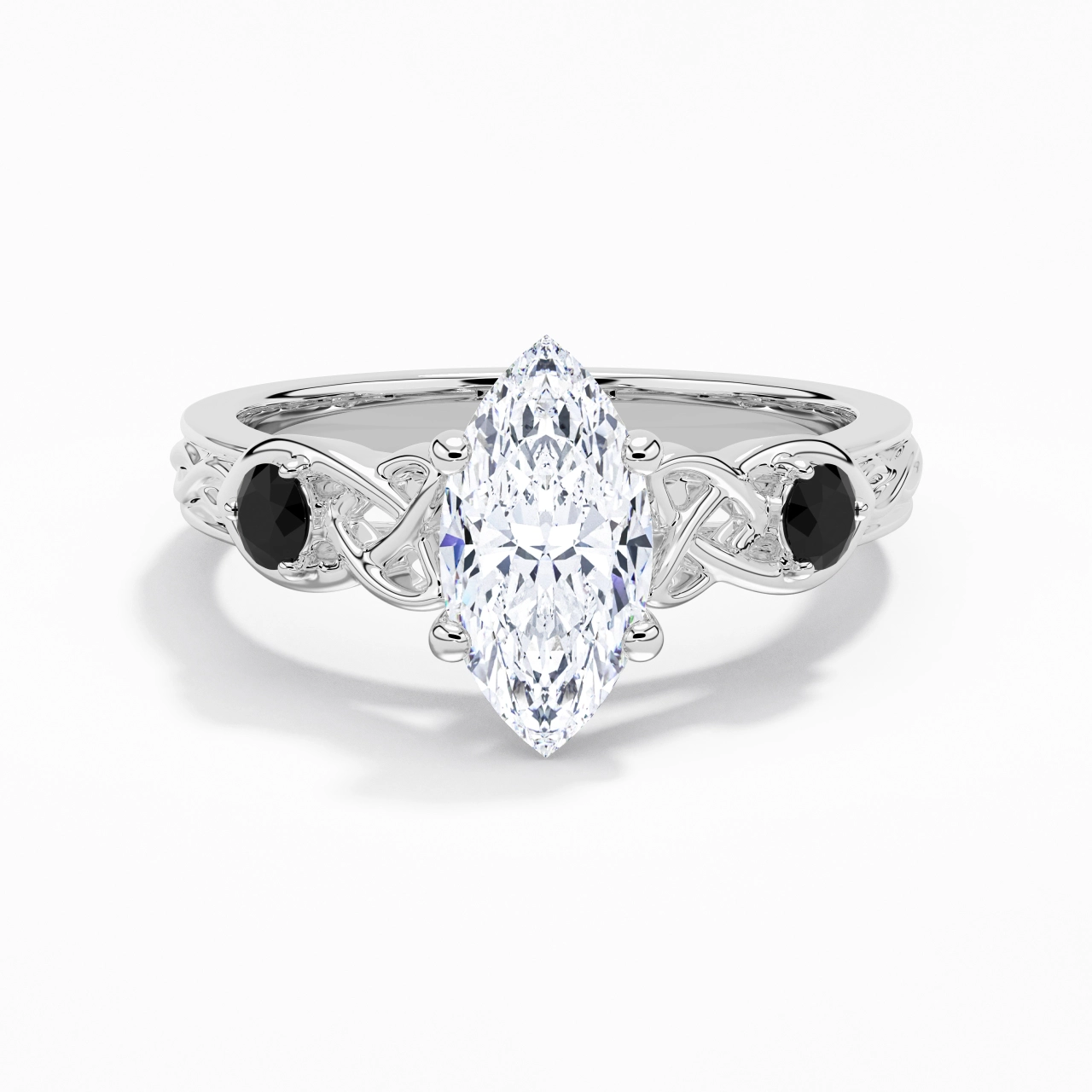 Vintage Unique Marquise 2.00ct Cubic Zirconia Engagement Ring