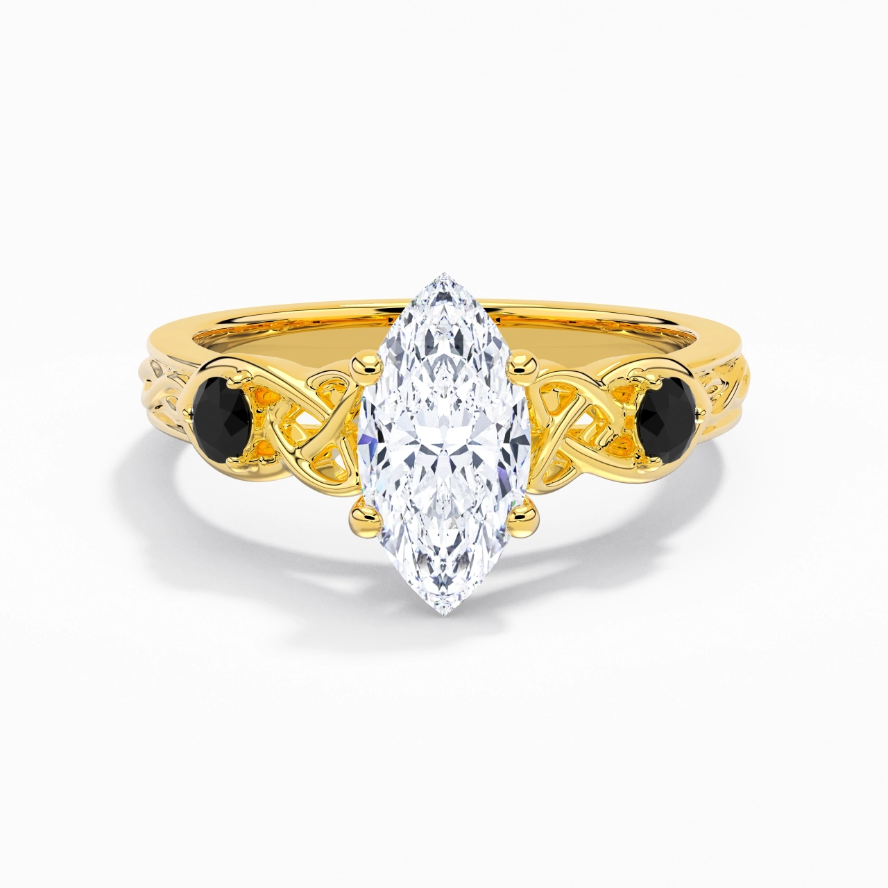 Vintage Unique Marquise 2.00ct Cubic Zirconia Engagement Ring