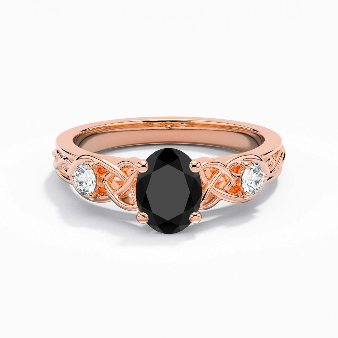 Vintage Unique Oval 1.50ct Cubic Zirconia Engagement Ring