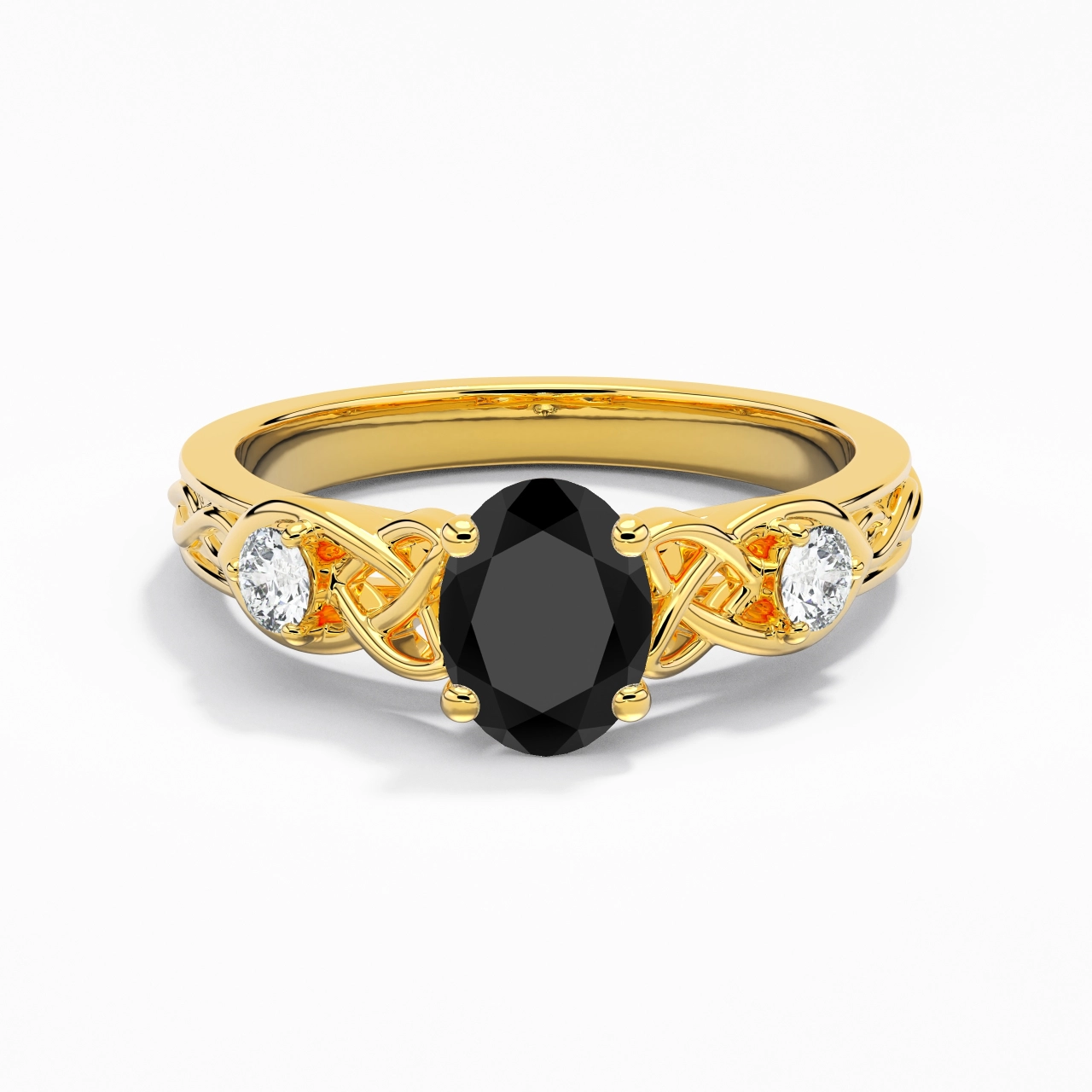 Vintage Unique Oval 1.50ct Cubic Zirconia Engagement Ring