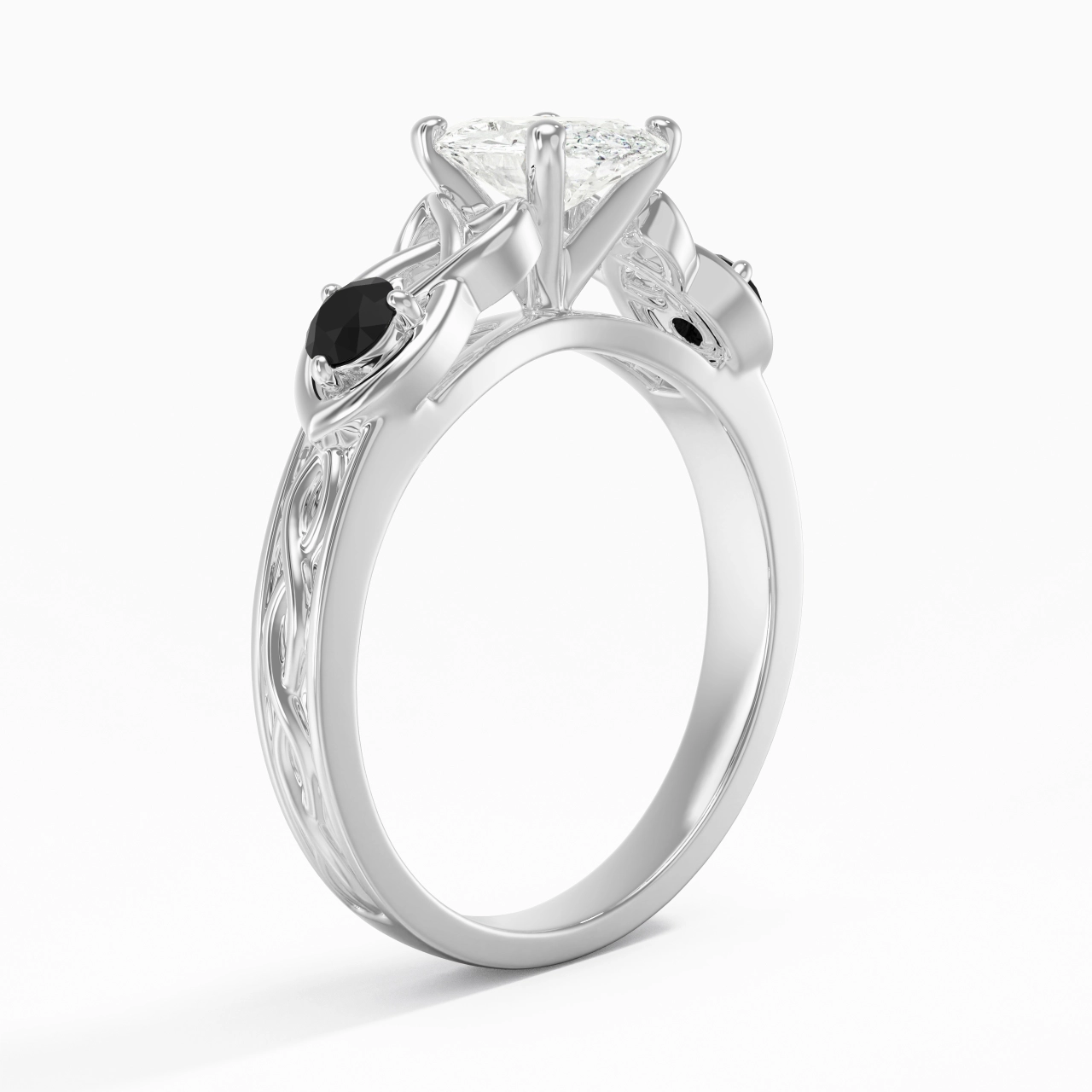 Vintage Unique Oval 1.50ct Cubic Zirconia Engagement Ring