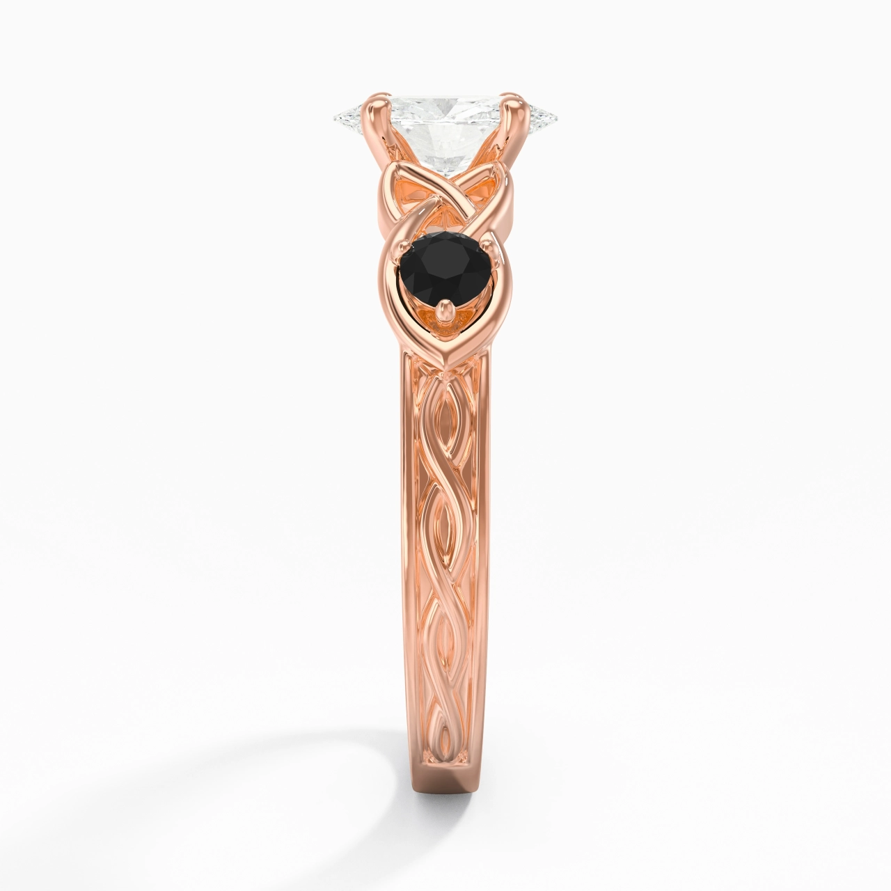 Vintage Unique Oval 1.50ct Cubic Zirconia Engagement Ring