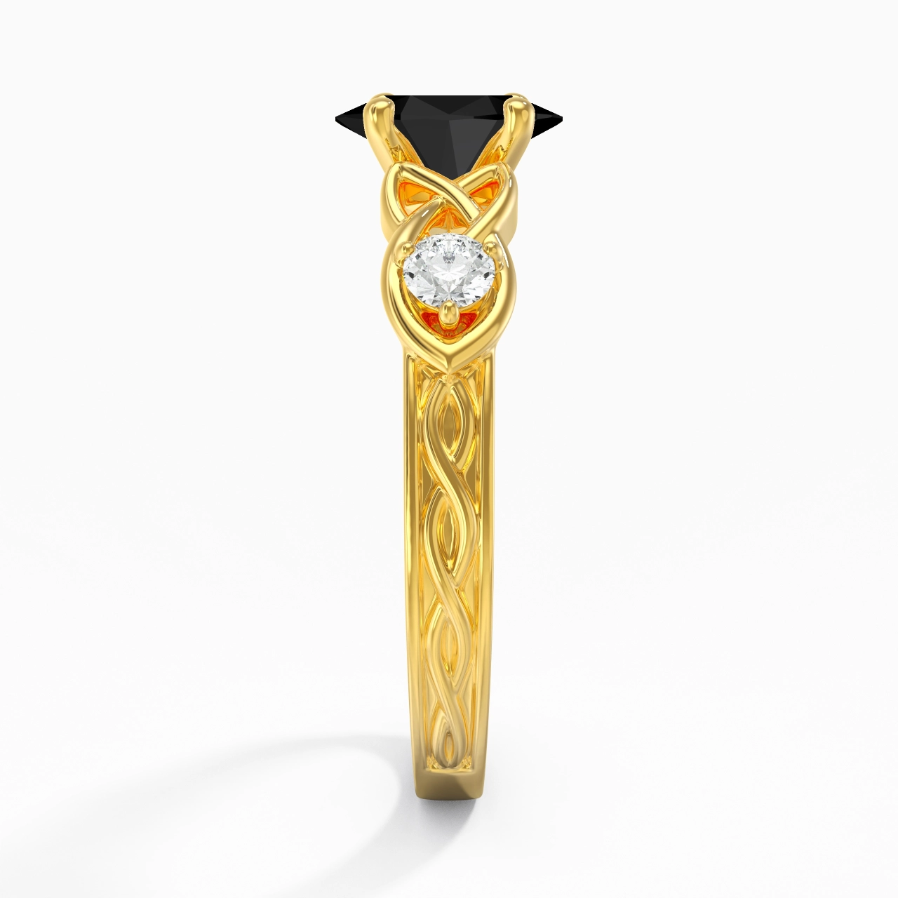 Vintage Unique Oval 1.50ct Cubic Zirconia Engagement Ring