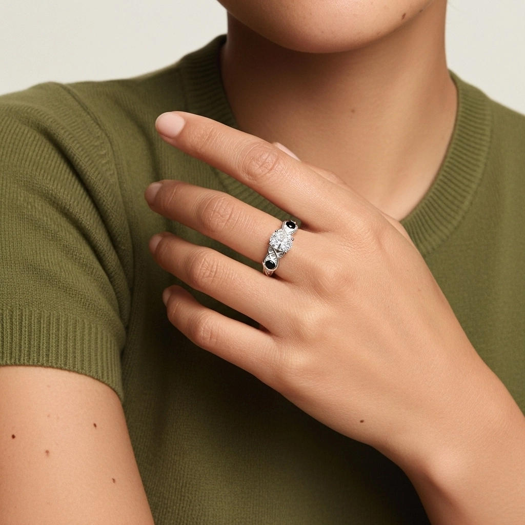 Vintage Unique Oval 2.00ct Cubic Zirconia Engagement Ring