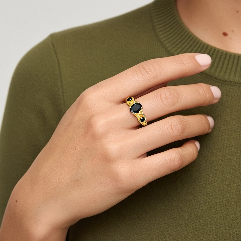 Vintage Unique Oval 1.00ct Cubic Zirconia Engagement Ring