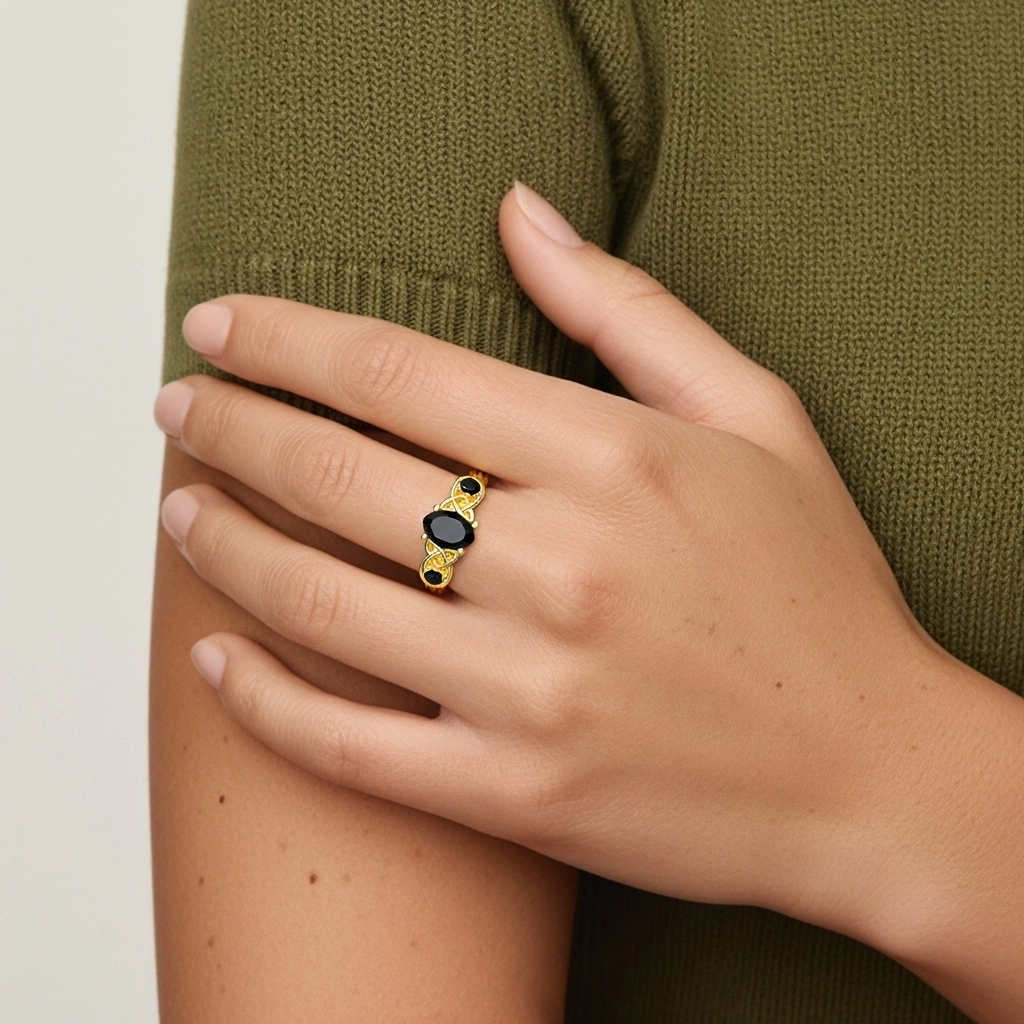 Vintage Unique Oval 1.00ct Cubic Zirconia Engagement Ring