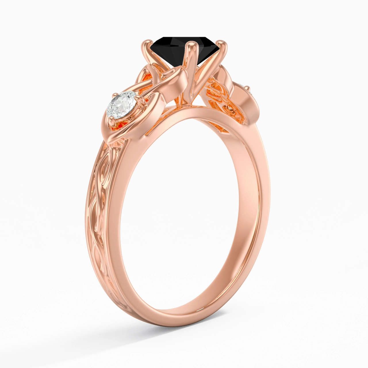 Vintage Unique Oval 1.00ct Cubic Zirconia Engagement Ring