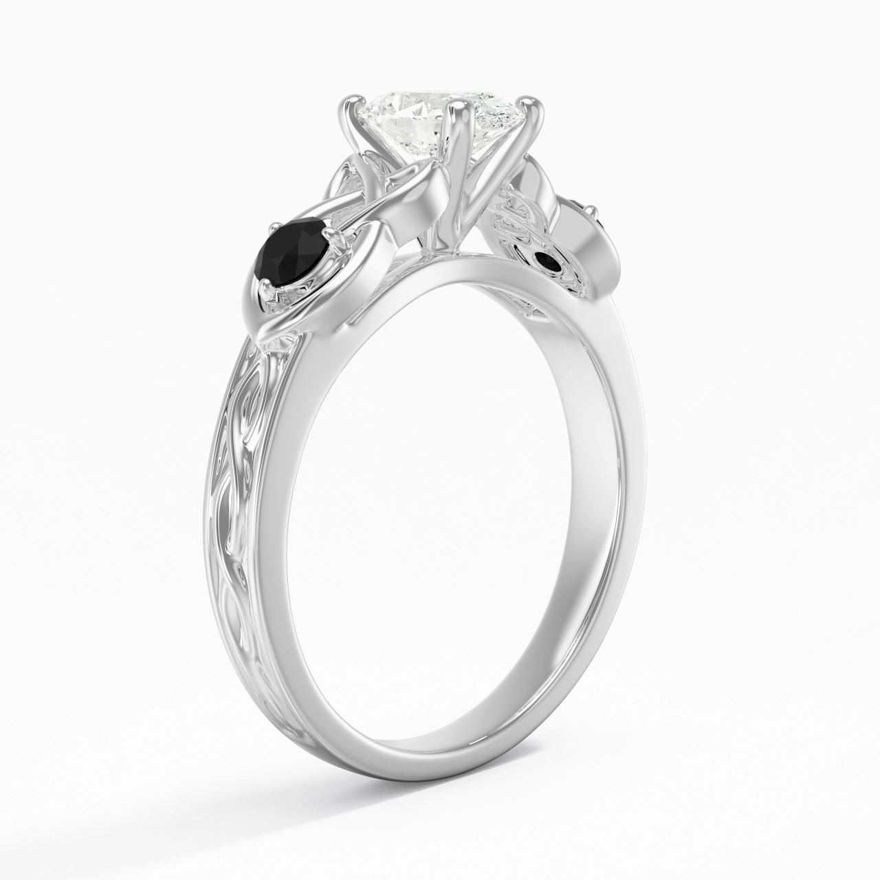 Vintage Unique Oval 1.00ct Cubic Zirconia Engagement Ring