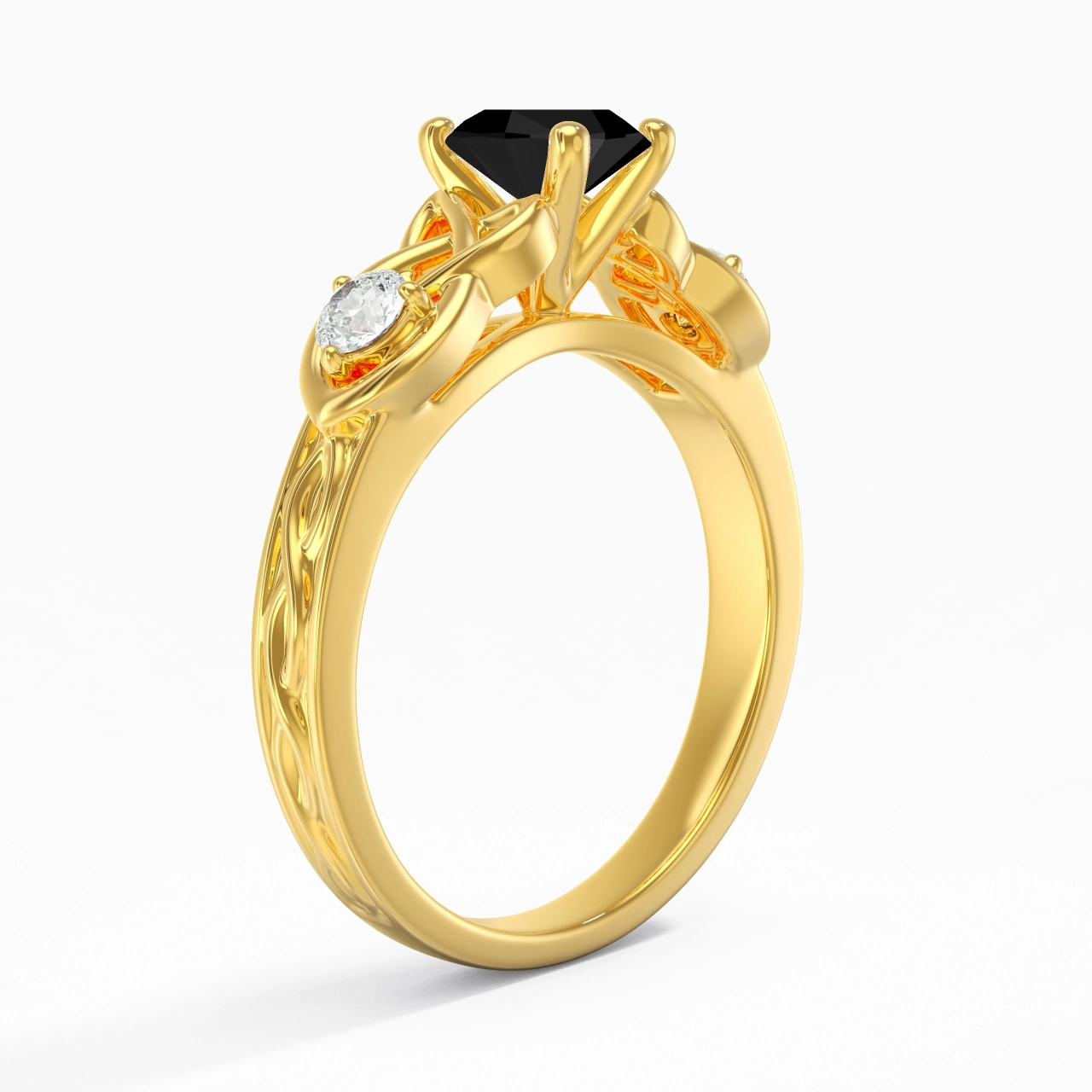 Vintage Unique Oval 1.00ct Cubic Zirconia Engagement Ring