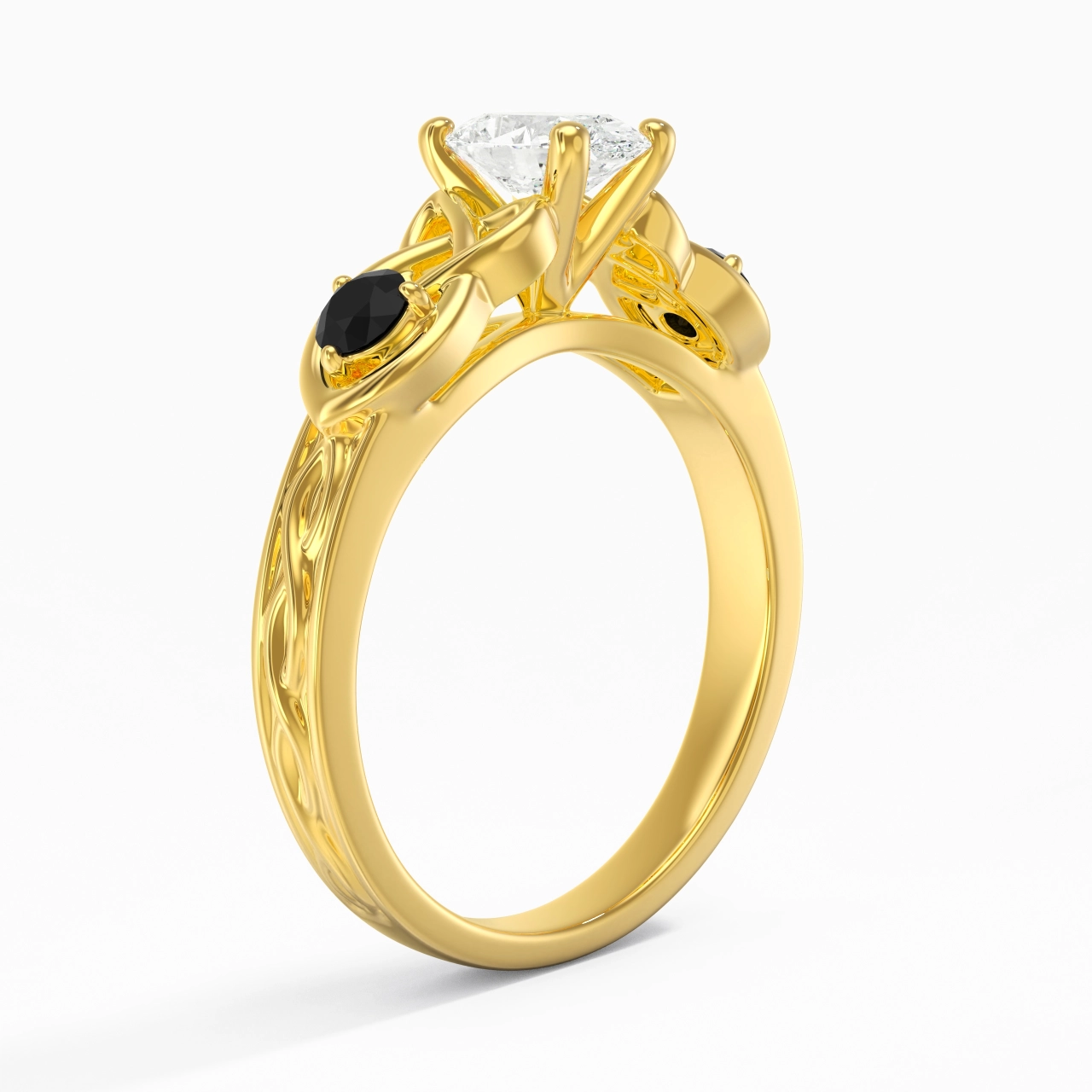 Vintage Unique Oval 1.00ct Cubic Zirconia Engagement Ring