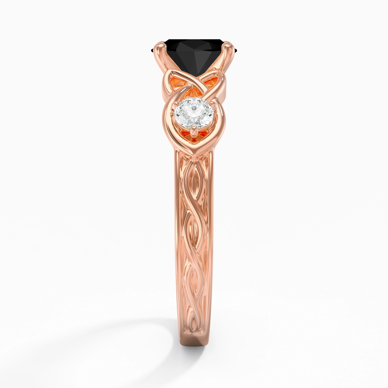 Vintage Unique Oval 1.00ct Cubic Zirconia Engagement Ring