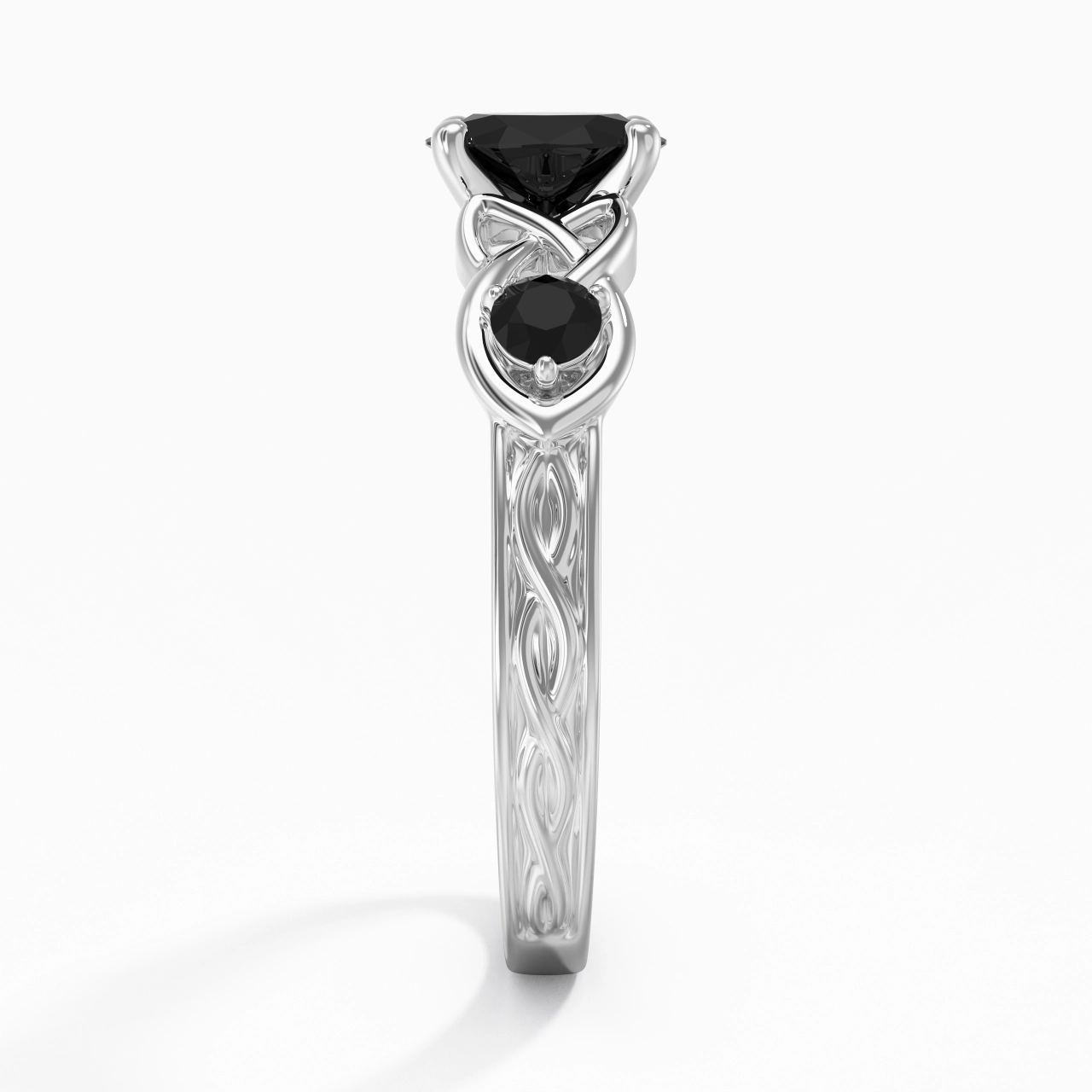 Vintage Unique Oval 1.00ct Cubic Zirconia Engagement Ring