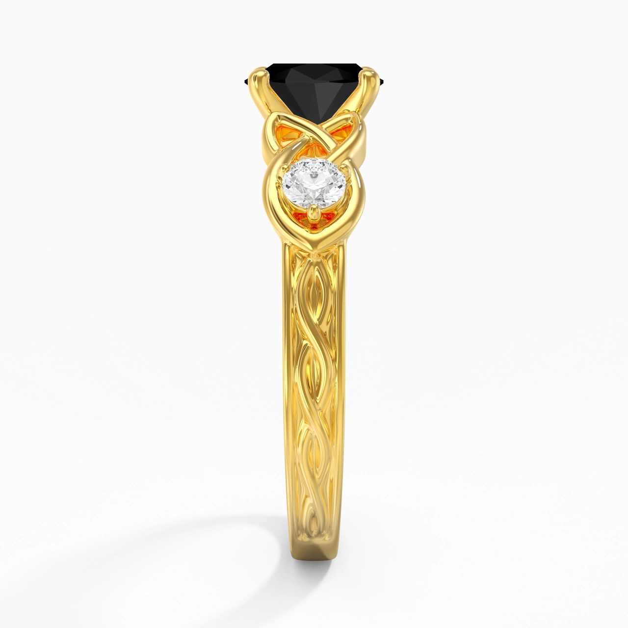 Vintage Unique Oval 1.00ct Cubic Zirconia Engagement Ring