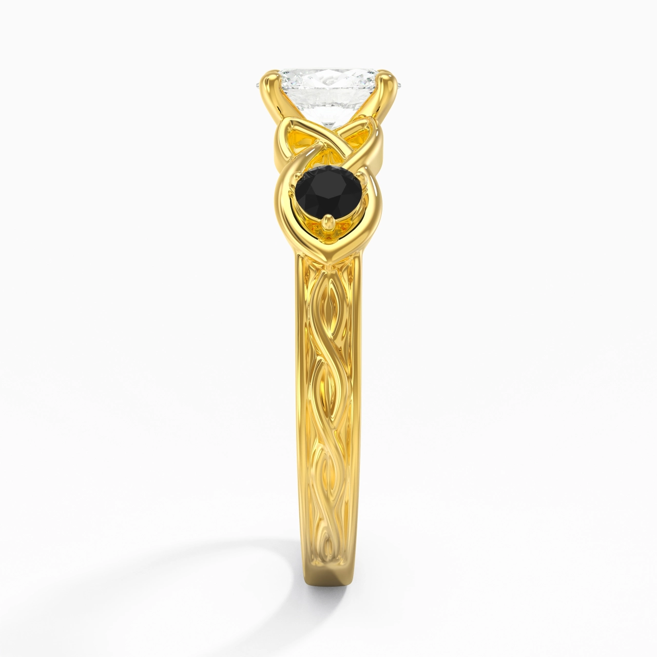 Vintage Unique Oval 1.00ct Cubic Zirconia Engagement Ring