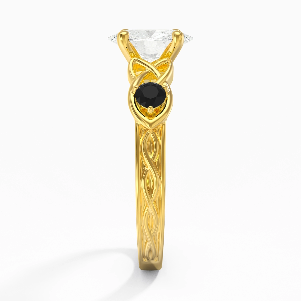 Vintage Unique Oval 2.00ct Cubic Zirconia Engagement Ring