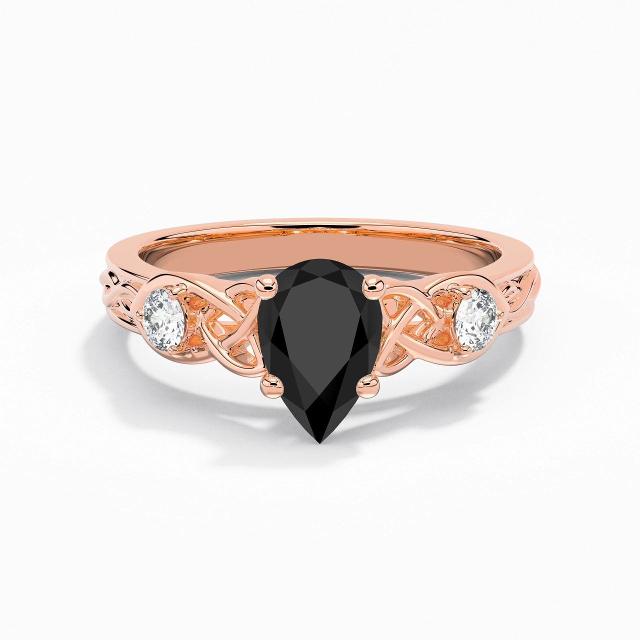 Vintage Unique Pear 1.50ct Cubic Zirconia Engagement Ring