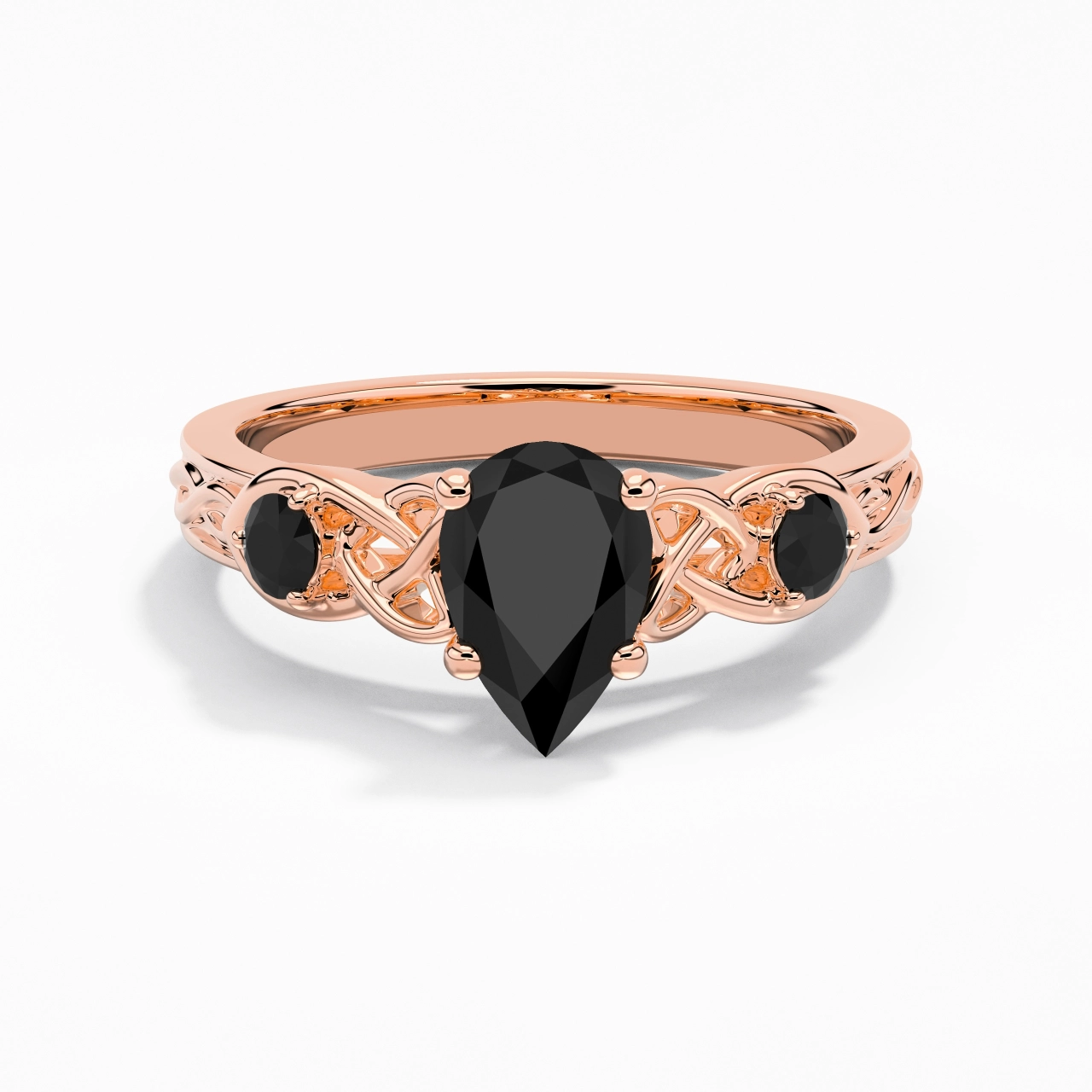 Vintage Unique Pear 1.50ct Cubic Zirconia Engagement Ring