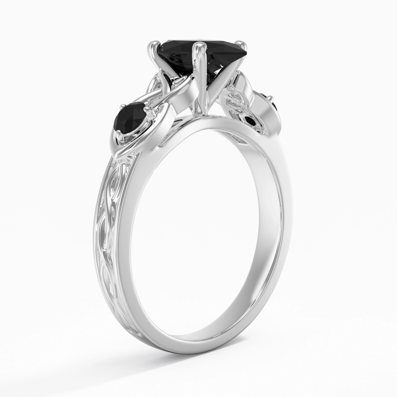 Vintage Unique Pear 1.50ct Cubic Zirconia Engagement Ring