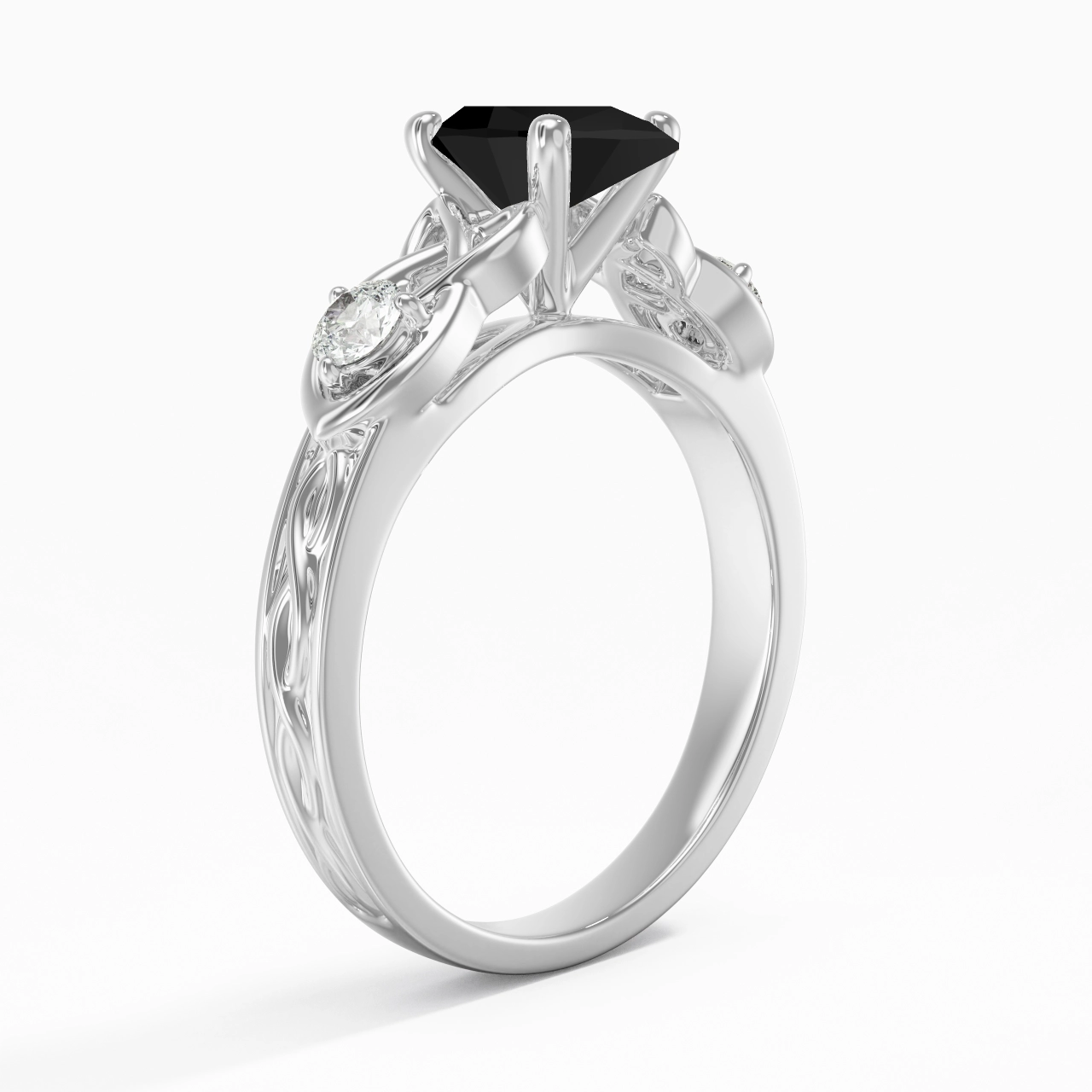 Vintage Unique Pear 1.50ct Cubic Zirconia Engagement Ring