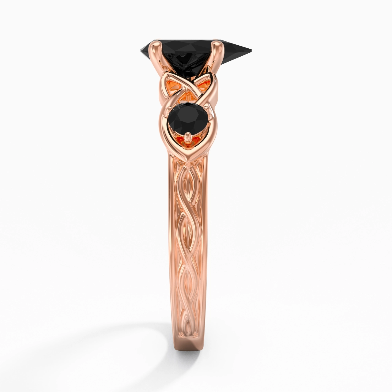 Vintage Unique Pear 1.50ct Cubic Zirconia Engagement Ring