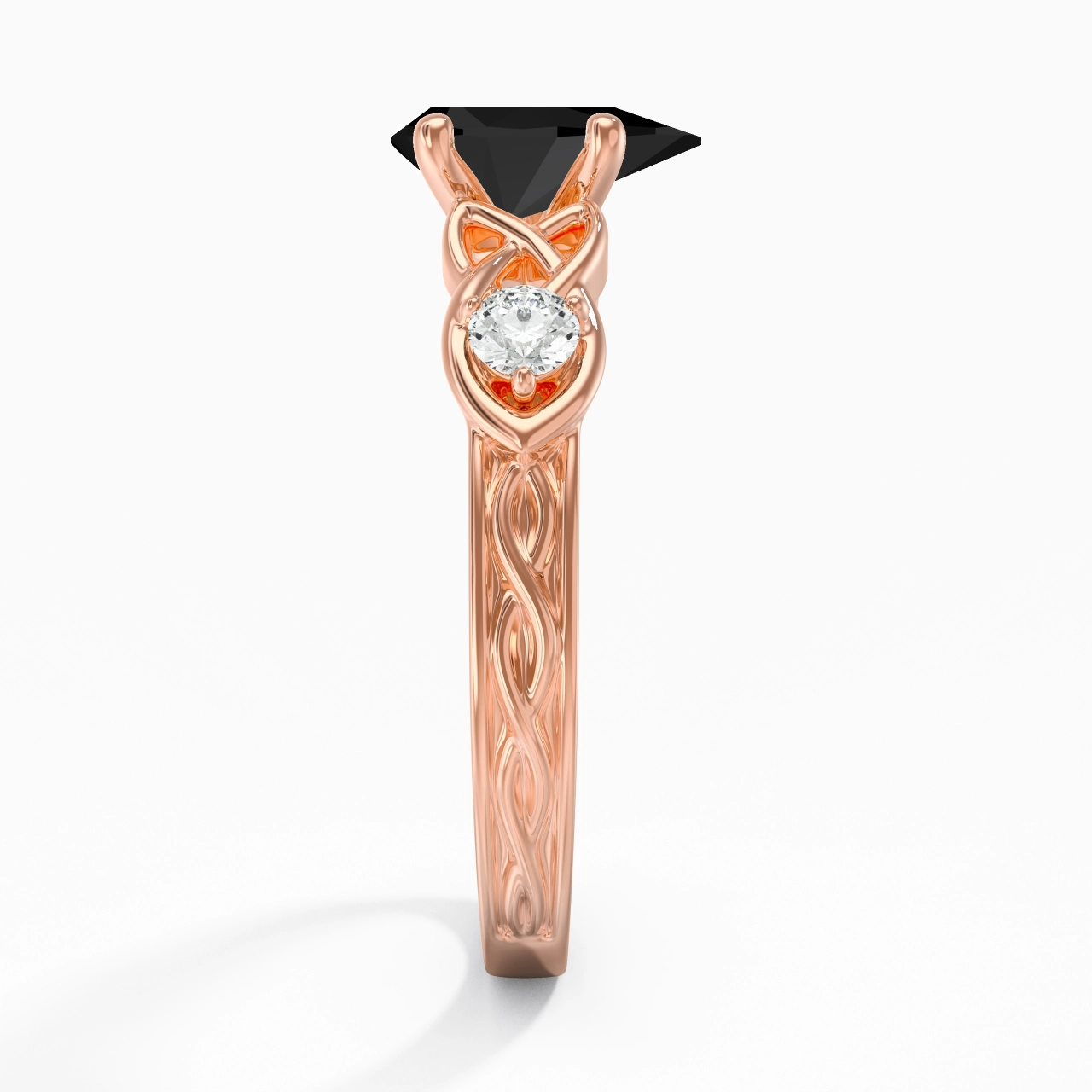 Vintage Unique Pear 1.50ct Cubic Zirconia Engagement Ring