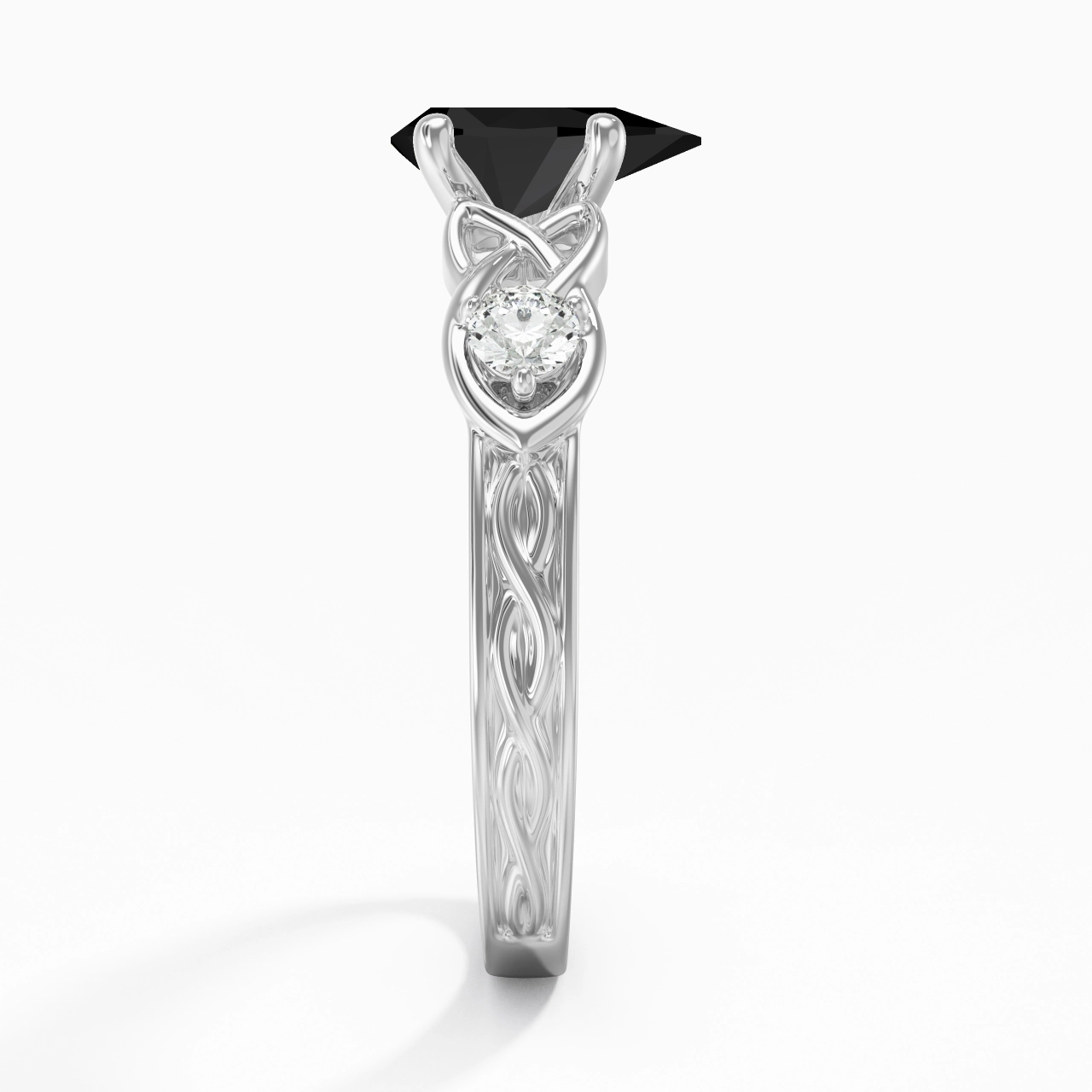 Vintage Unique Pear 1.50ct Cubic Zirconia Engagement Ring