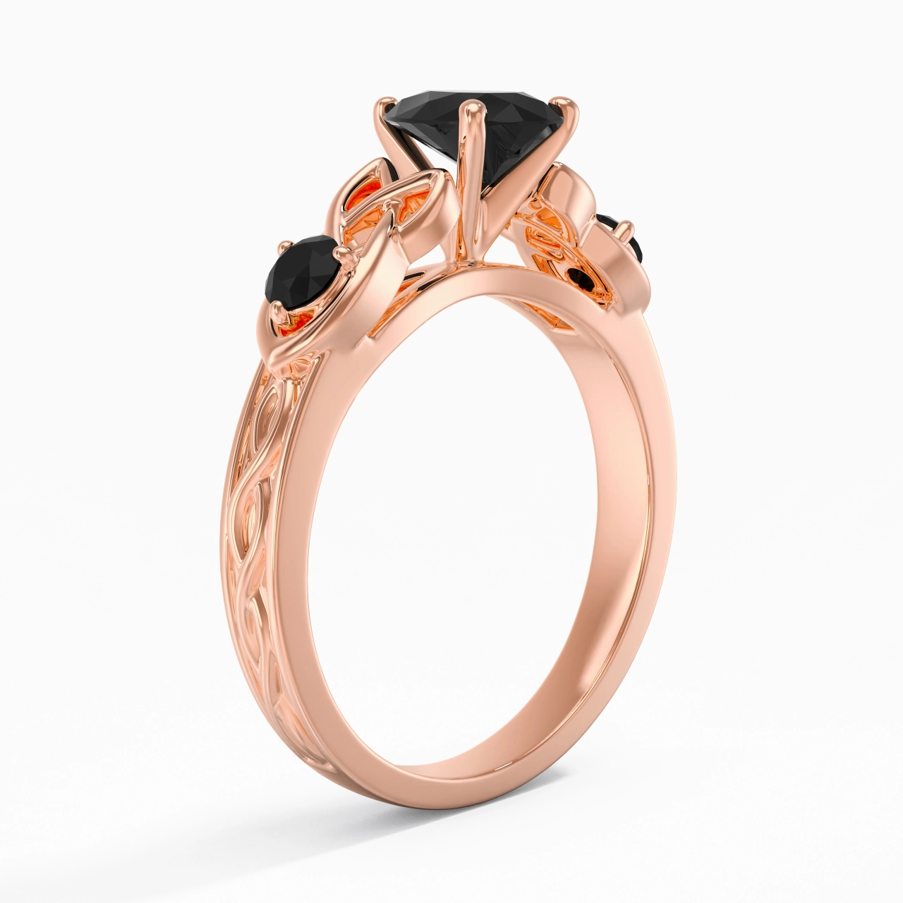 Vintage Unique Pear 1.00ct Cubic Zirconia Engagement Ring