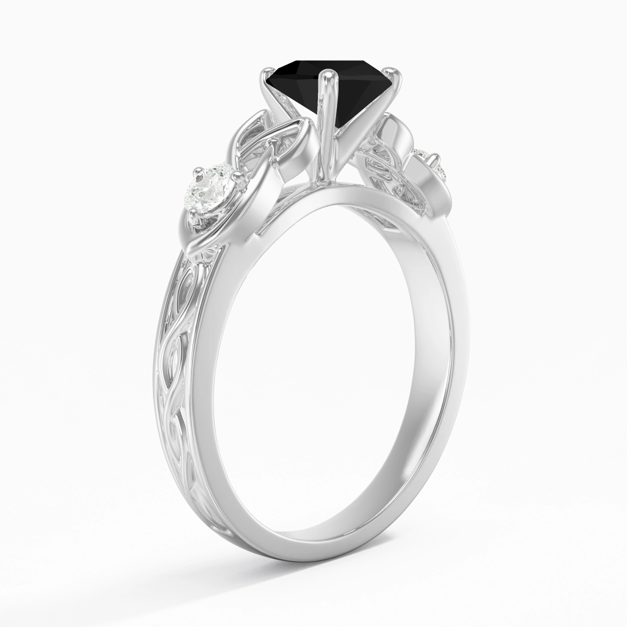 Vintage Unique Pear 1.00ct Cubic Zirconia Engagement Ring