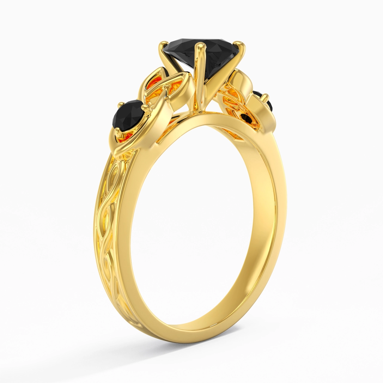 Vintage Unique Pear 1.00ct Cubic Zirconia Engagement Ring