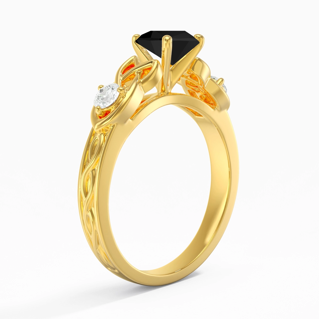 Vintage Unique Pear 1.00ct Cubic Zirconia Engagement Ring