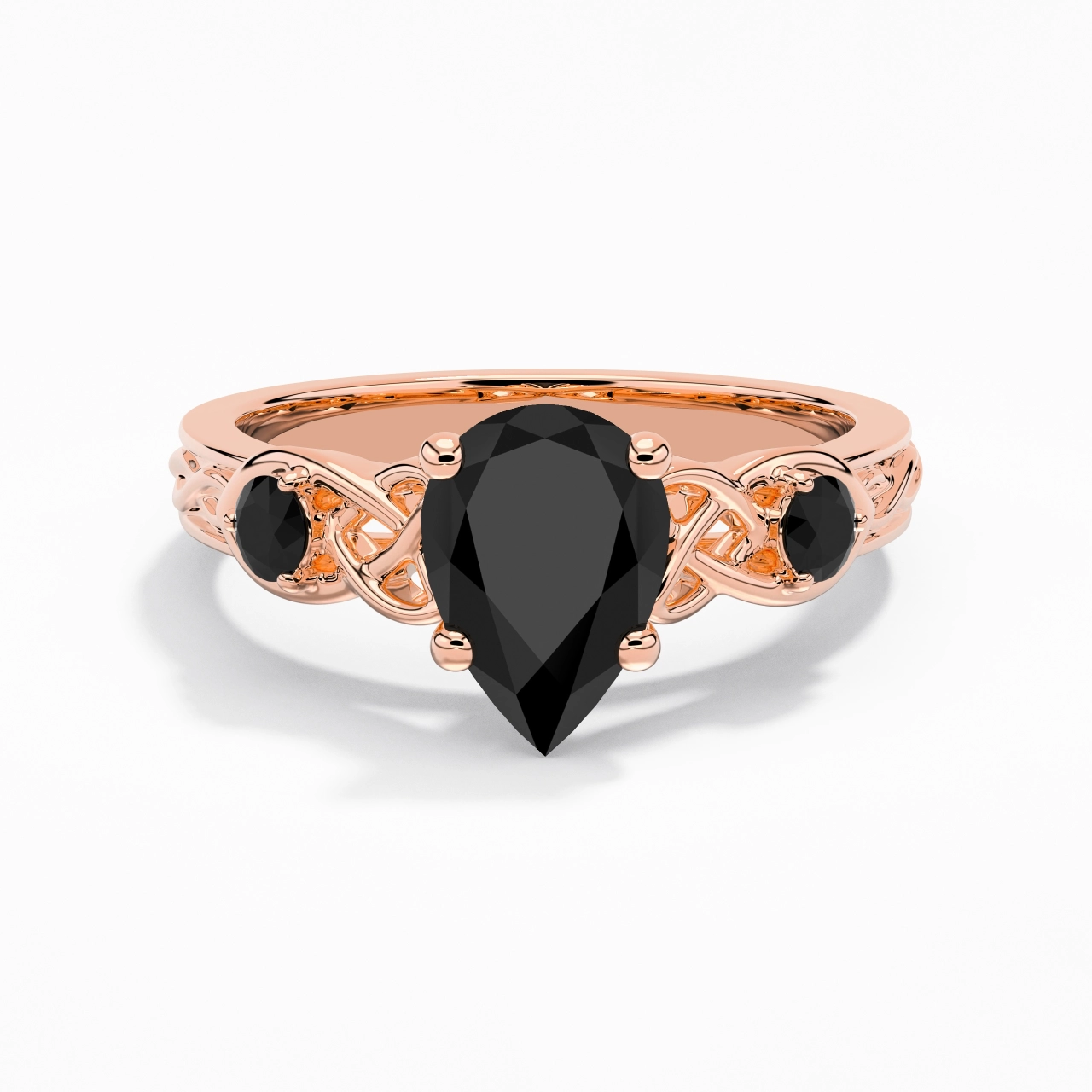 Vintage Unique Pear 2.00ct Cubic Zirconia Engagement Ring