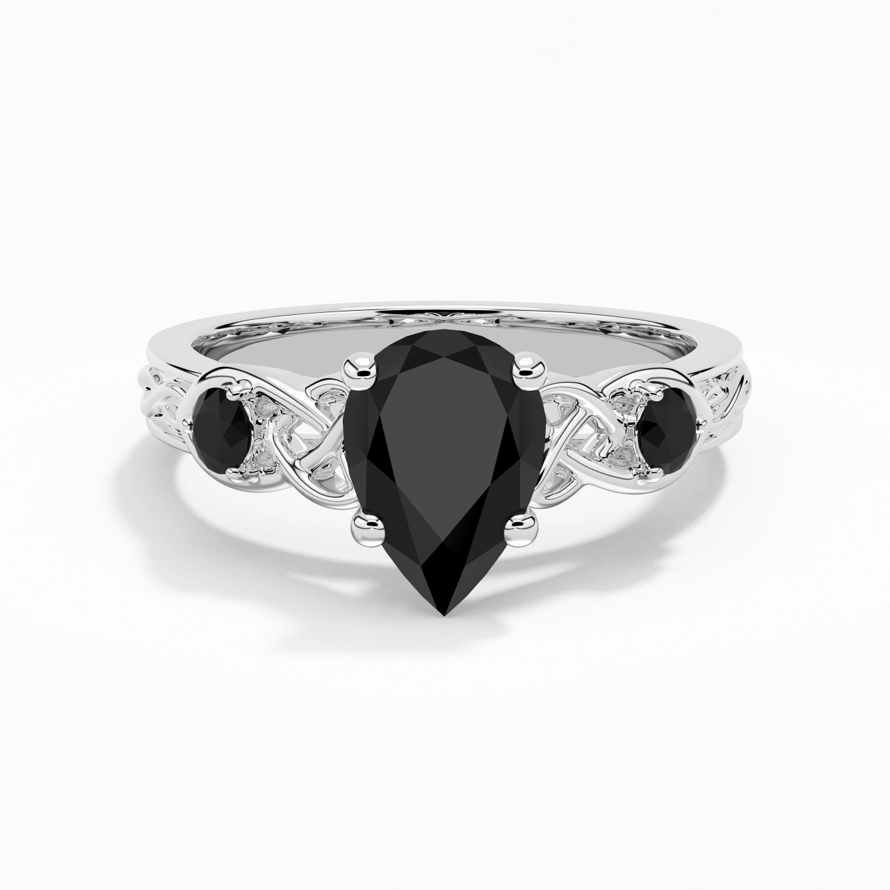 Vintage Unique Pear 2.00ct Cubic Zirconia Engagement Ring