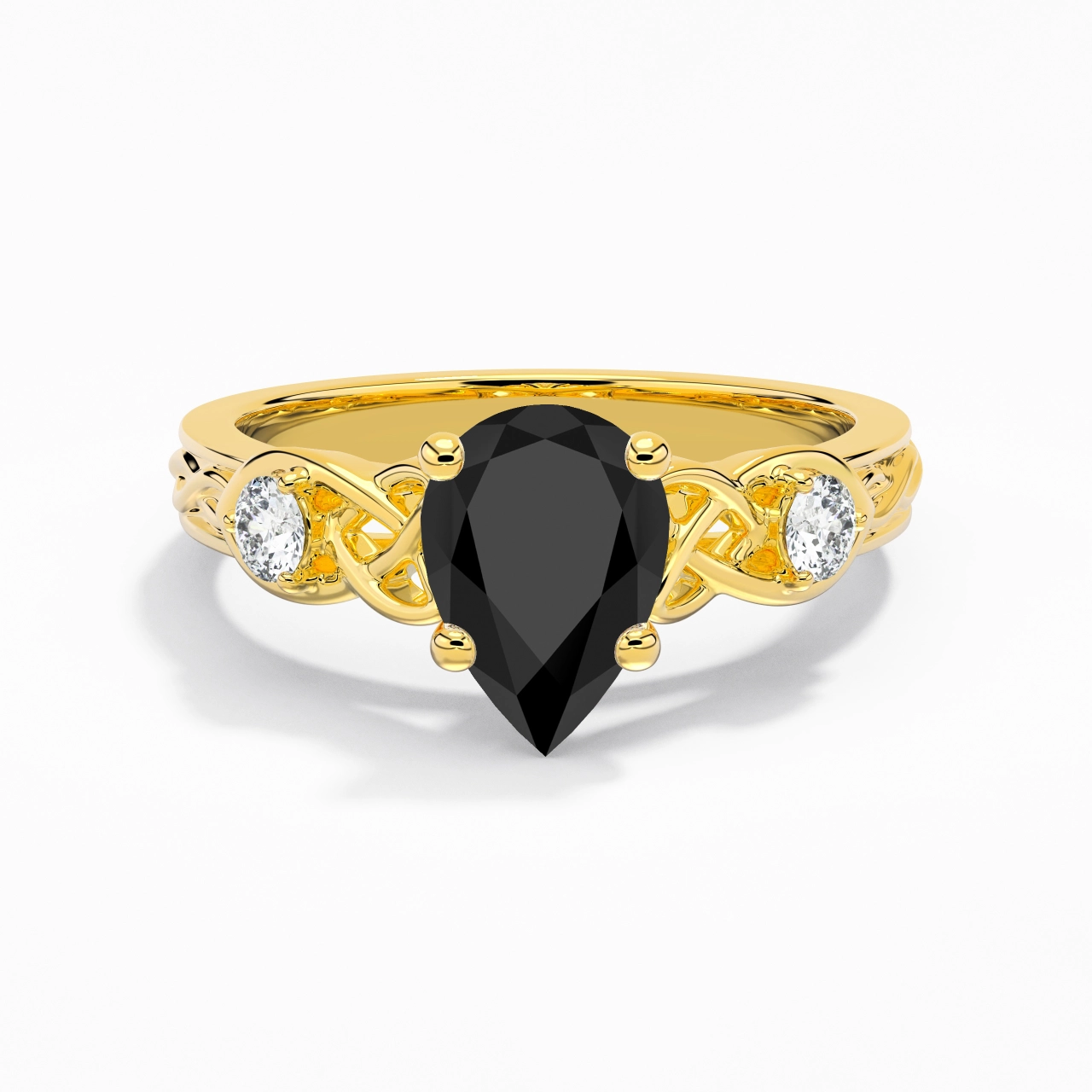 Vintage Unique Pear 2.00ct Cubic Zirconia Engagement Ring