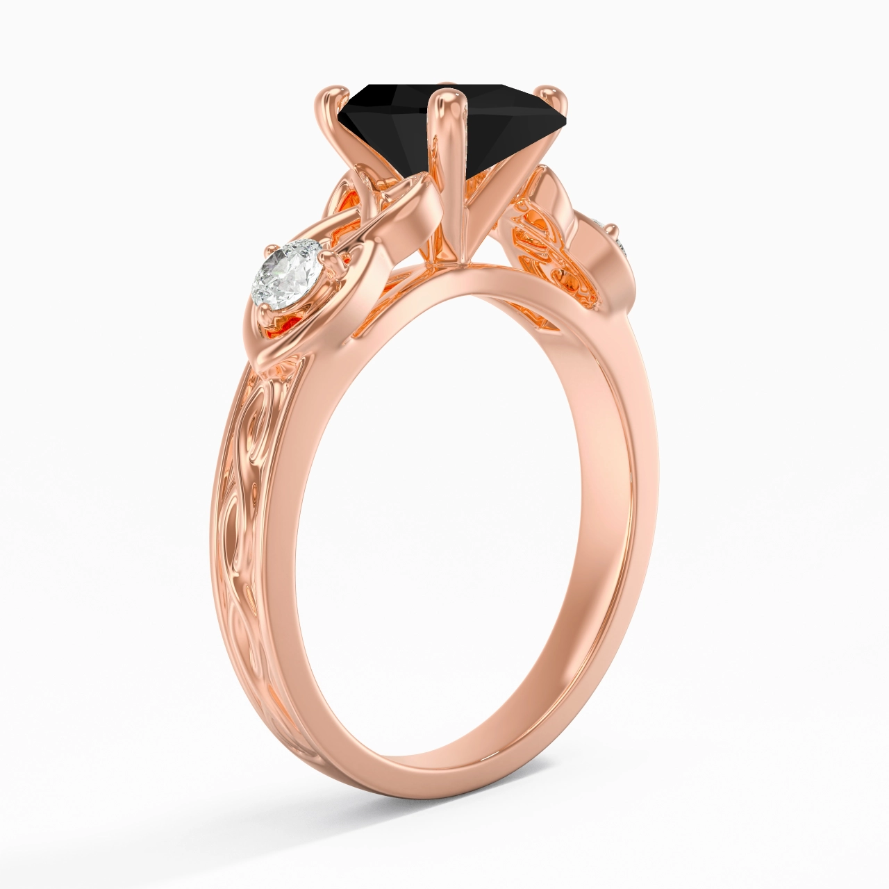 Vintage Unique Pear 2.00ct Cubic Zirconia Engagement Ring