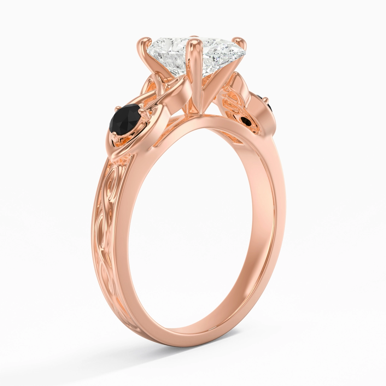 Vintage Unique Pear 2.00ct Cubic Zirconia Engagement Ring