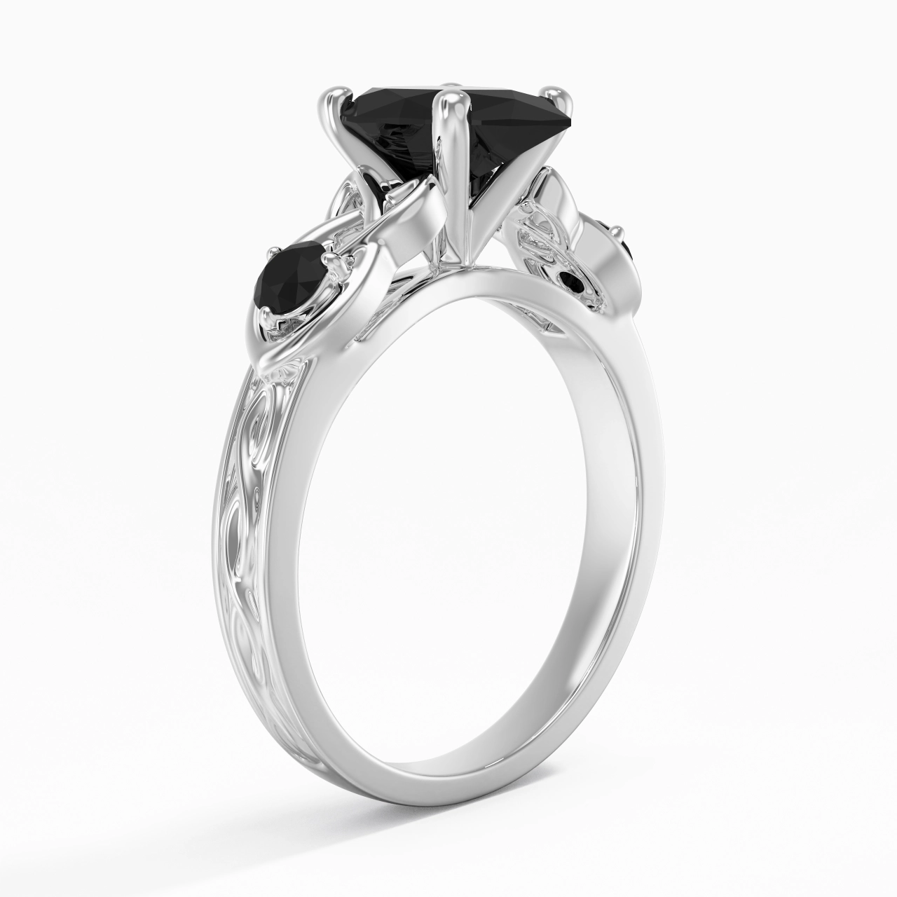 Vintage Unique Pear 2.00ct Cubic Zirconia Engagement Ring