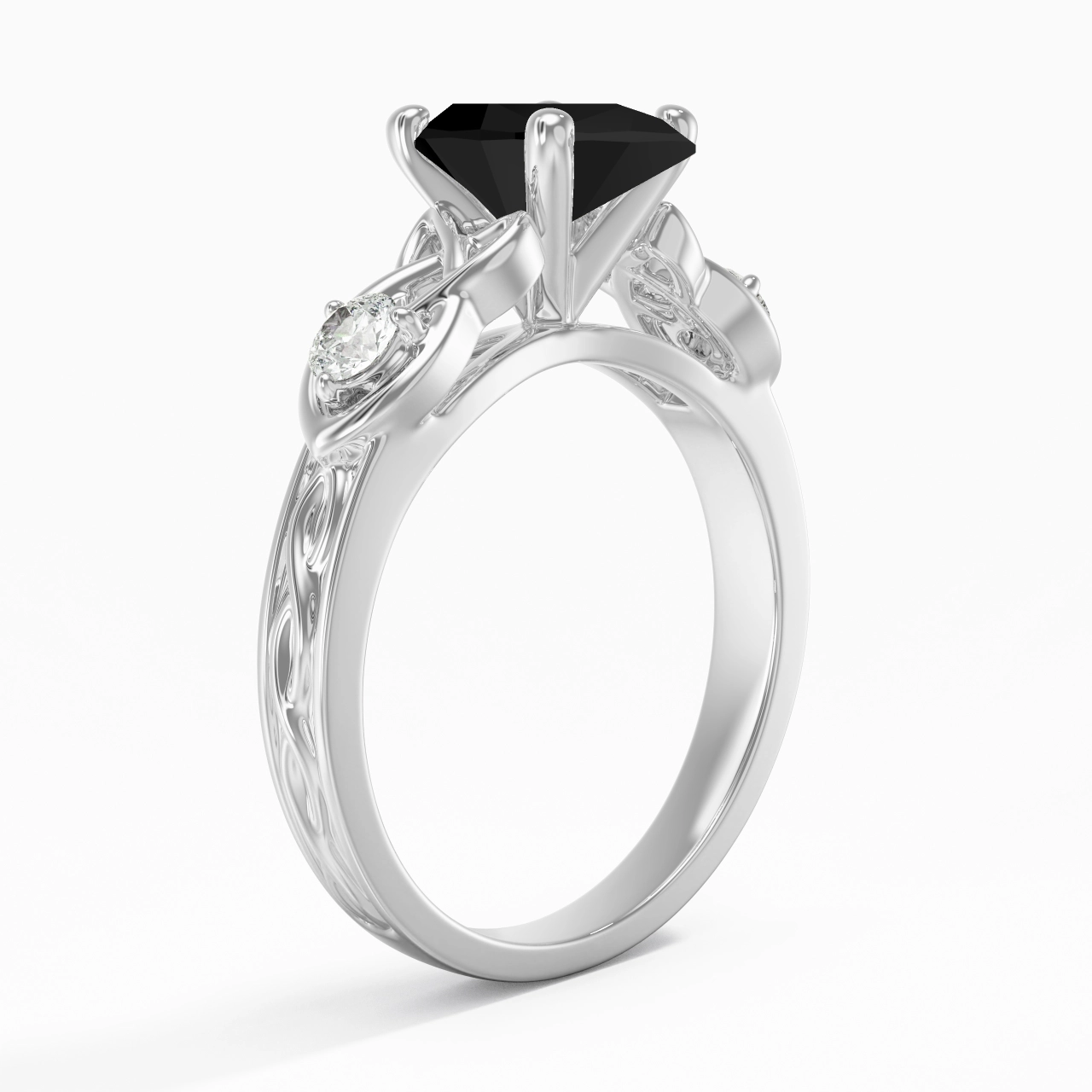 Vintage Unique Pear 2.00ct Cubic Zirconia Engagement Ring