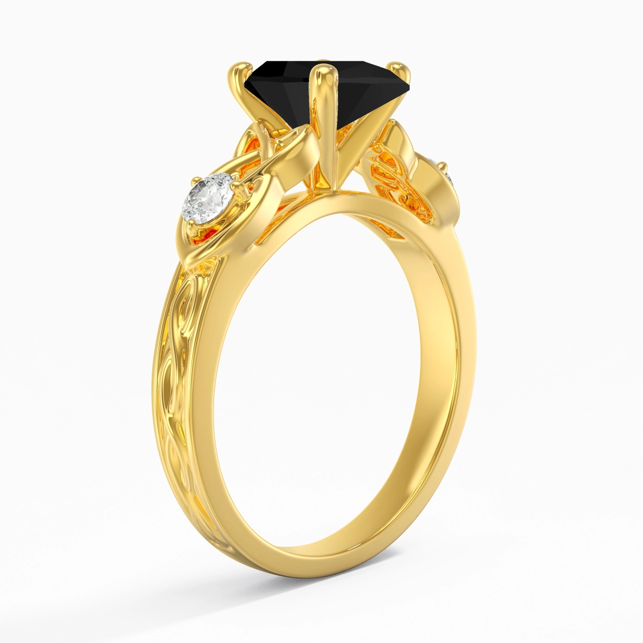 Vintage Unique Pear 2.00ct Cubic Zirconia Engagement Ring