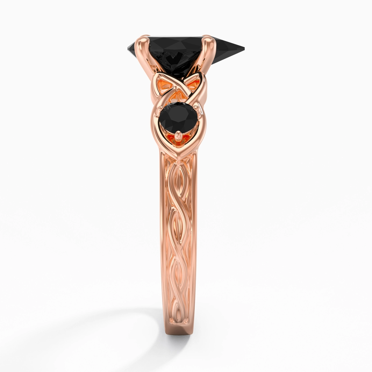 Vintage Unique Pear 2.00ct Cubic Zirconia Engagement Ring