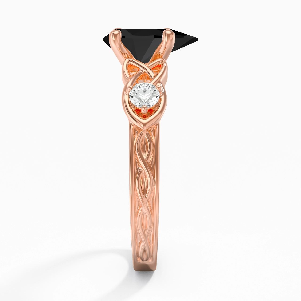 Vintage Unique Pear 2.00ct Cubic Zirconia Engagement Ring