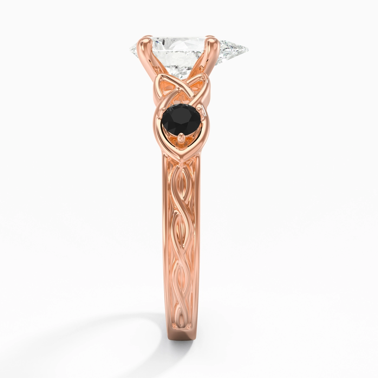 Vintage Unique Pear 2.00ct Cubic Zirconia Engagement Ring