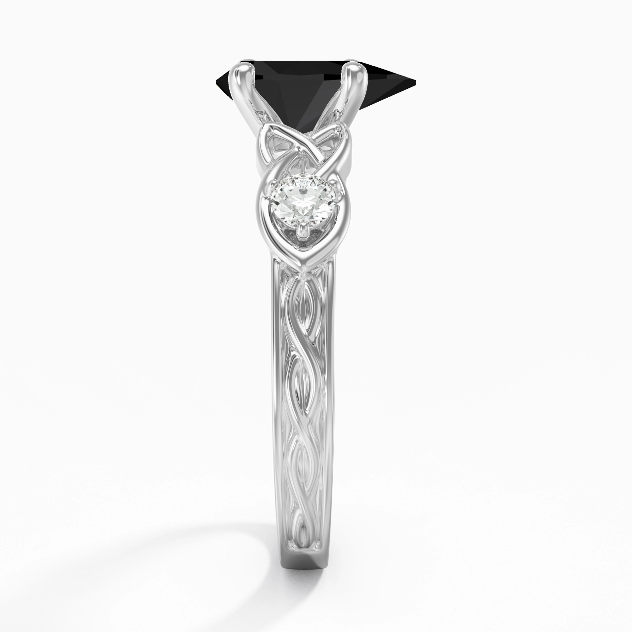 Vintage Unique Pear 2.00ct Cubic Zirconia Engagement Ring