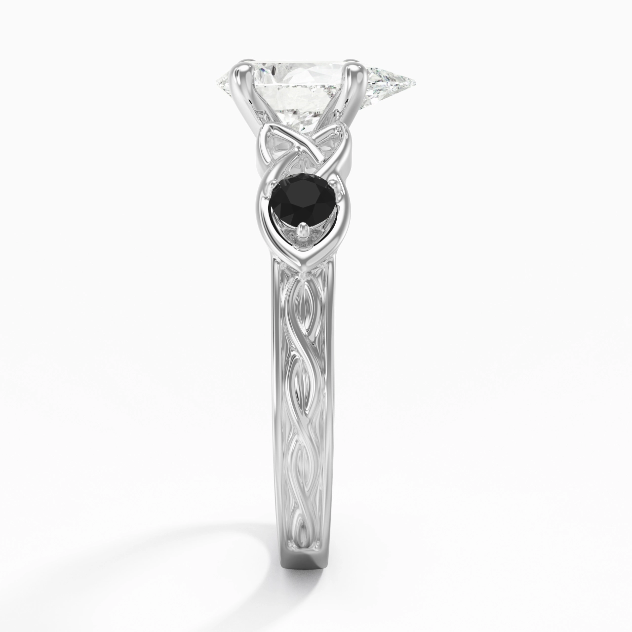 Vintage Unique Pear 2.00ct Cubic Zirconia Engagement Ring