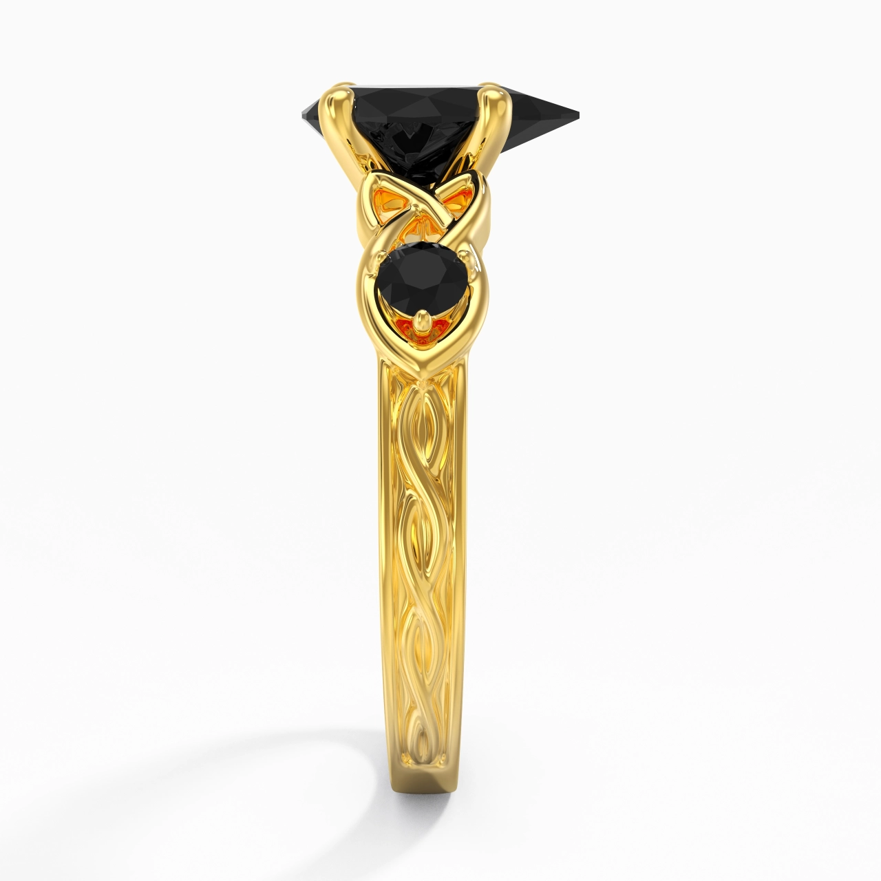 Vintage Unique Pear 2.00ct Cubic Zirconia Engagement Ring