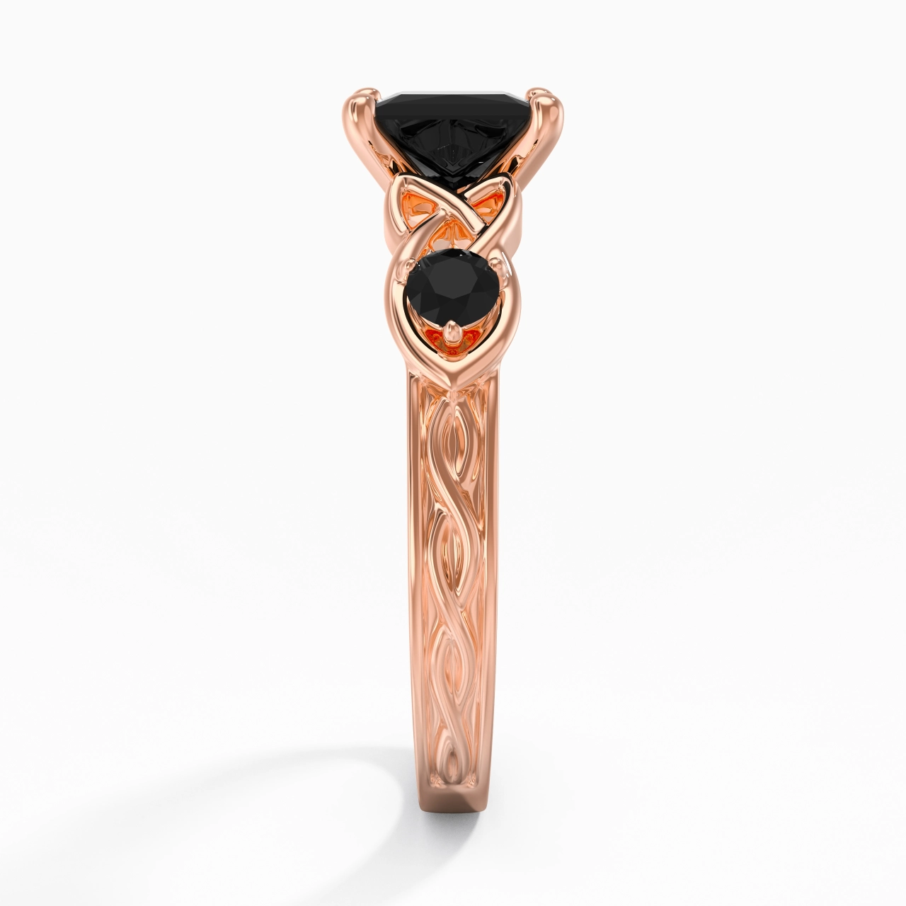 Vintage Unique Princess 1.50ct Cubic Zirconia Engagement Ring