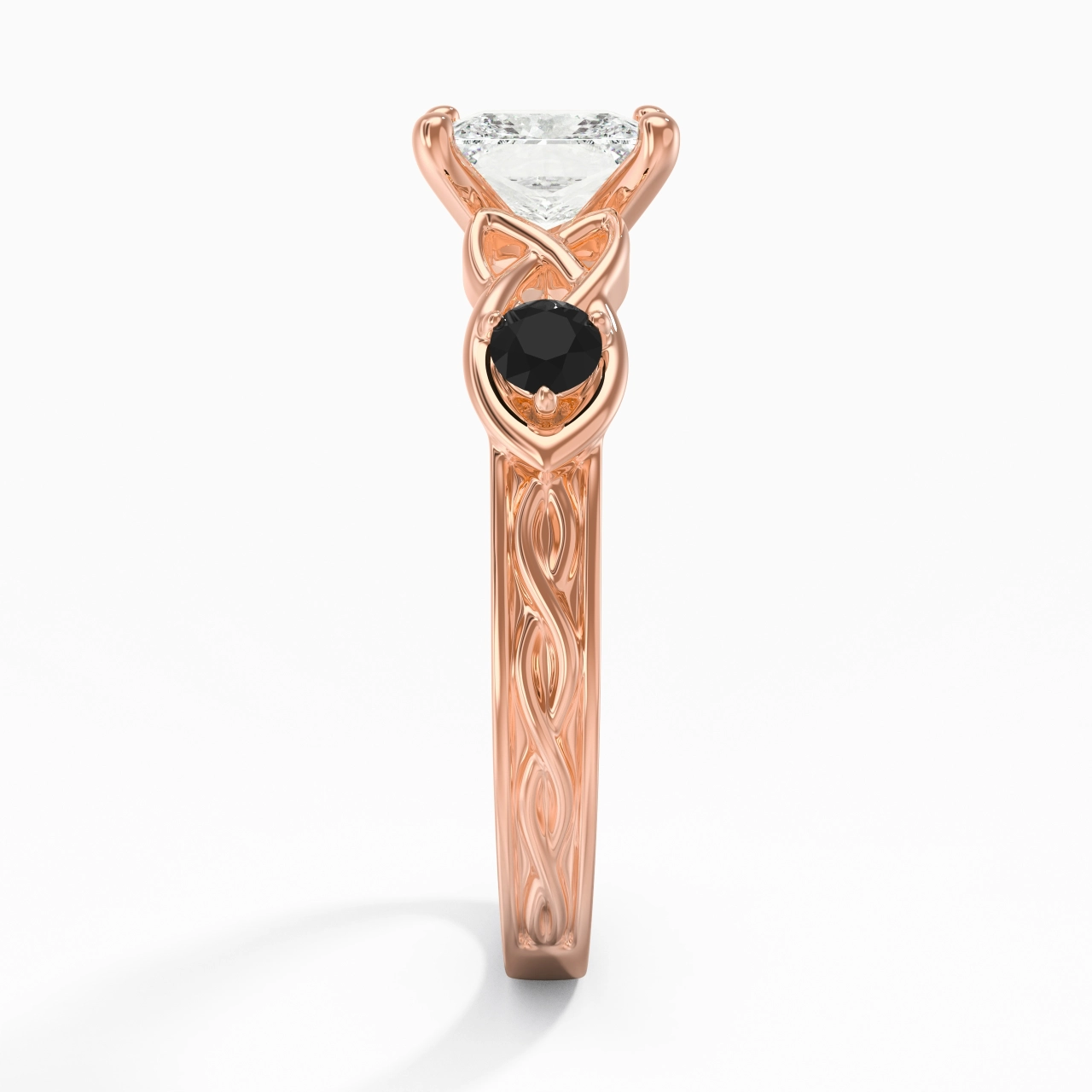 Vintage Unique Princess 1.50ct Cubic Zirconia Engagement Ring