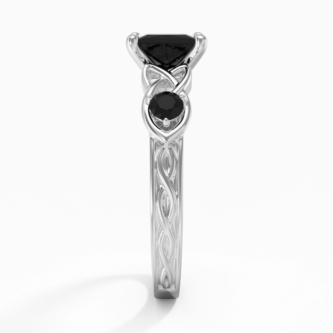 Vintage Unique Princess 1.50ct Cubic Zirconia Engagement Ring