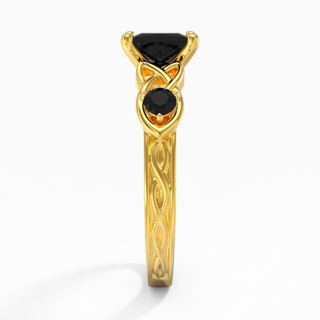 Vintage Unique Princess 1.50ct Cubic Zirconia Engagement Ring